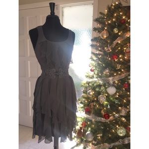 Anthropologie Sleeveless Dress w/ruffles